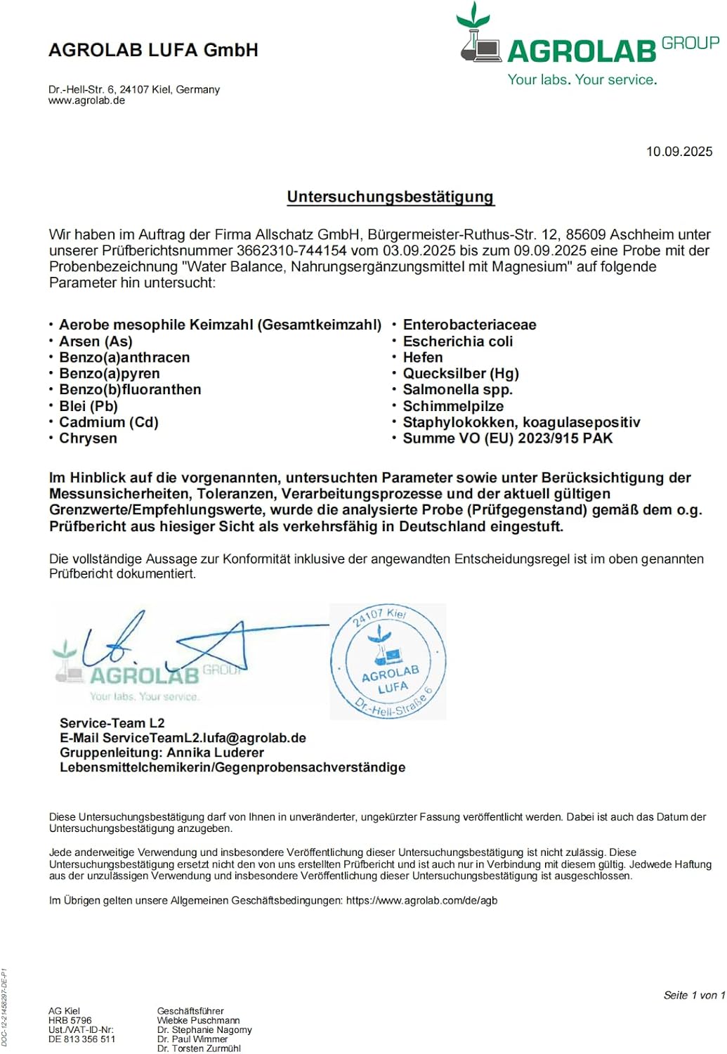 7 in1 Wasserbalance Komplex Brennnessel 